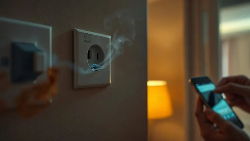 Burning Smell, Sparking or Buzzing From a Socket or Fuse Box